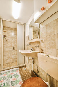 Interior of bathroom