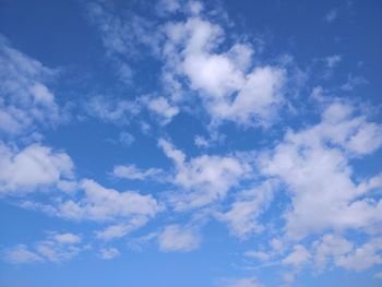 Low angle view of clouds in sky