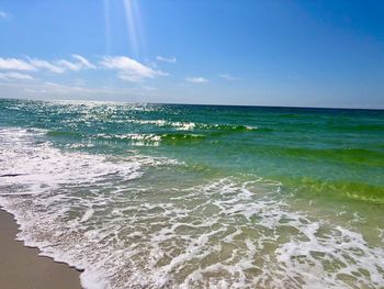 Scenic view of sea against sky