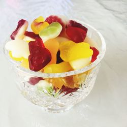 Close-up of sweets in bowl