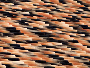 Full frame shot of roof tiles