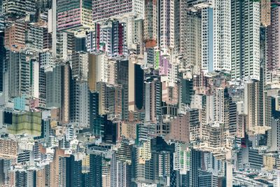 Full frame shot of buildings in city