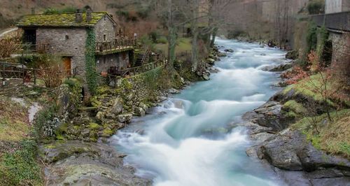 River flowing through rocks