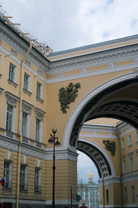 Low angle view of building against sky