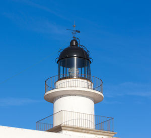 The lighthouse on blue sky background