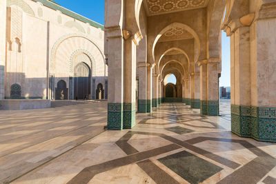 Corridor of historic building