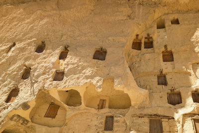 Low angle view of old ruins