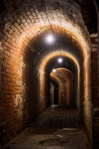 View of corridor of historical building