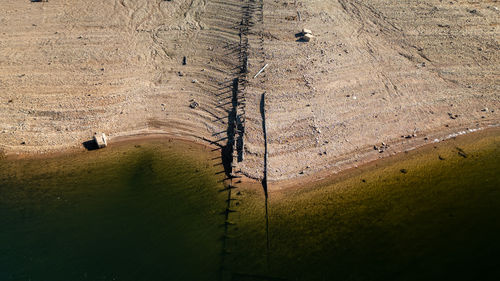 High angle view of water
