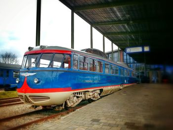 Train on railroad track