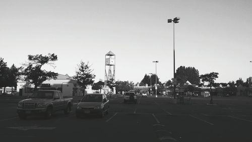View of road against clear sky