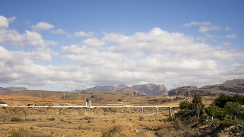 Scenic view of landscape against sky