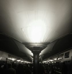 People waiting at subway station