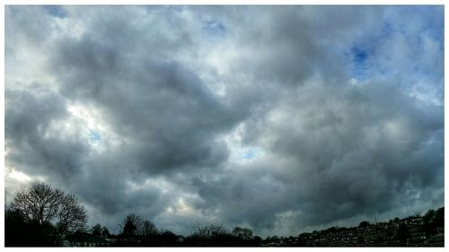 Low angle view of cloudy sky