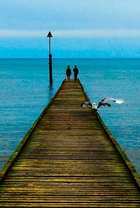 Pier on sea