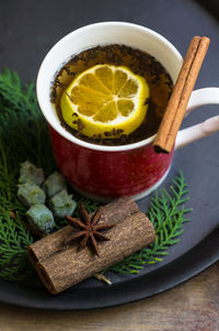 Close-up of drink on table