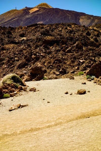 View of people on beach
