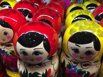 Close-up of colorful objects