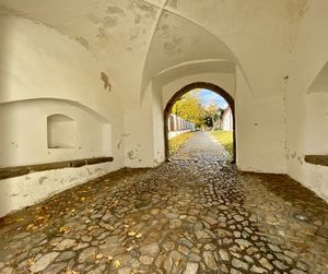 Empty corridor of building