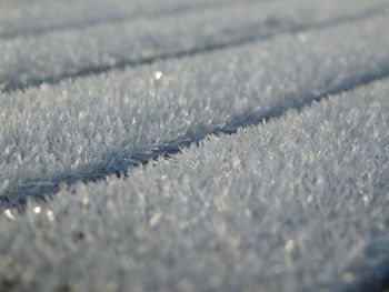 Detail shot of snow