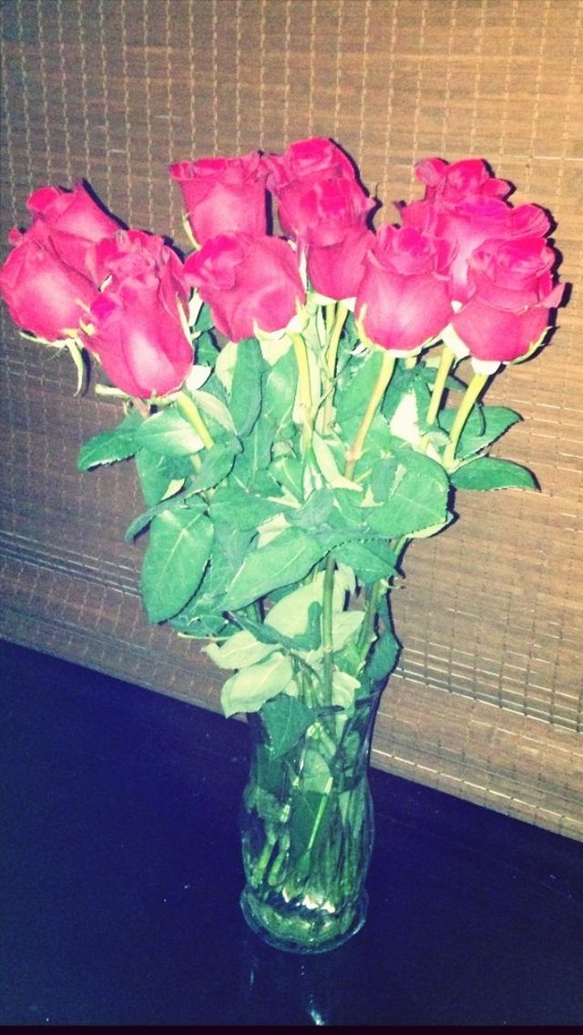 My beautiful roses I got tonight! 