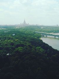 View of river with trees in background