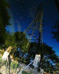 Low angle view of trees against sky