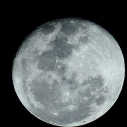 Close-up of moon against black sky