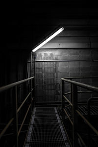 Empty staircase in building