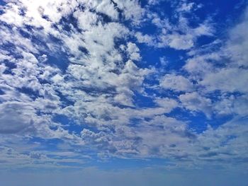 Low angle view of blue sky