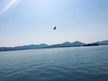 Scenic view of sea against sky