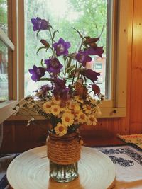 Close-up of flowers in vase