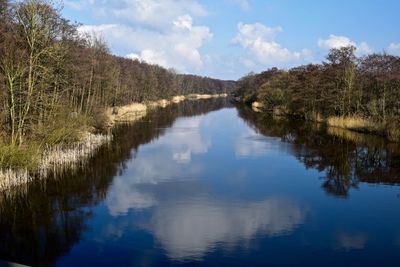 Scenic view of calm lake