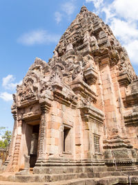 Low angle view of historical building against sky