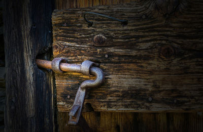 Close-up of door knocker