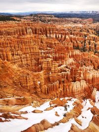 View of rock formations