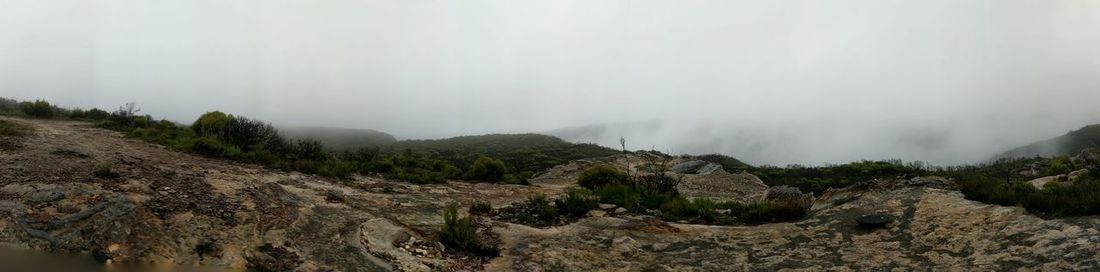 Panoramic view of landscape against sky