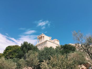 Acropolis of athens against sky