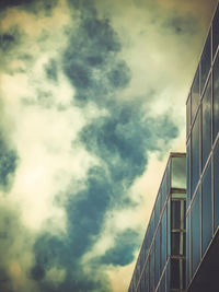 Low angle view of buildings against sky