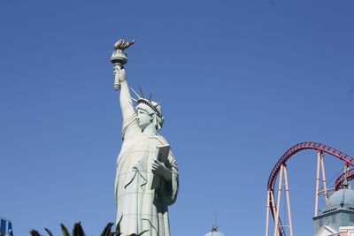 Statue of liberty against clear sky