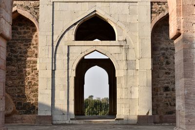 Entrance of historic building