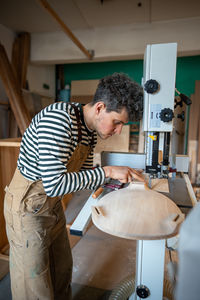 Man working at workshop