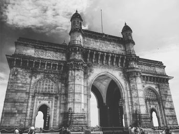 Low angle view of historical building