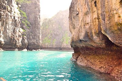 Rock formations at seaside