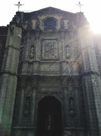 Low angle view of building against sky