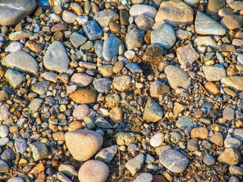 Full frame shot of pebbles