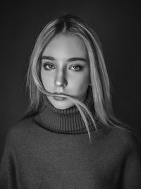 Portrait of a beautiful young woman