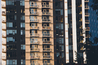 Low angle view of buildings in city