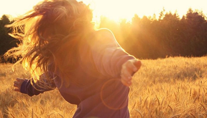 field, sun, sunlight, lifestyles, grass, leisure activity, sunbeam, lens flare, sunset, sky, domestic animals, nature, standing, grassy, rear view, rural scene, landscape, casual clothing