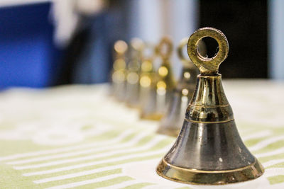 Close-up of bottle on table